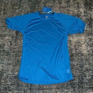 Brooks Stealth Short Sleeve Bright Blue Athletic Shirt ✨Brand New✨